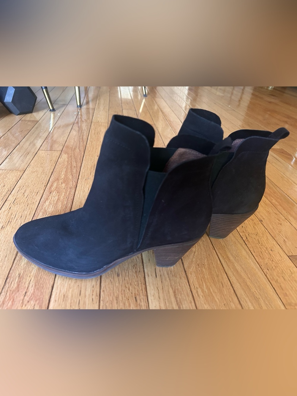 Lucky Brand Black Leather Bootie / Size 9
